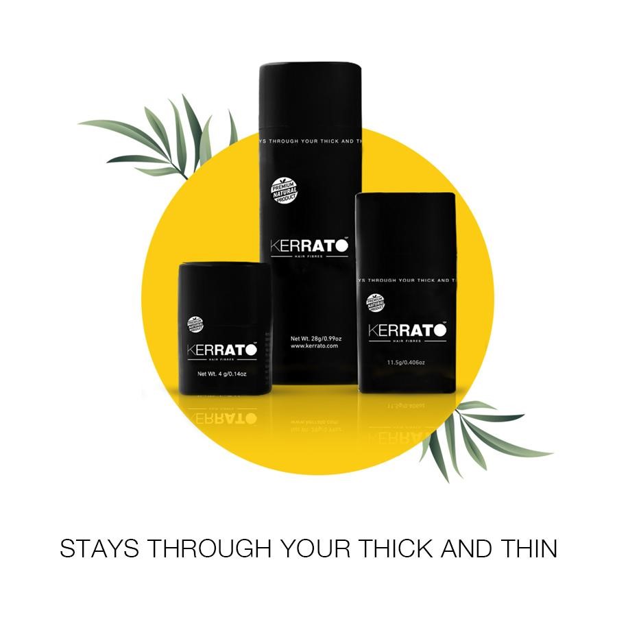 Top 7 Hair Fibres in the World 2 Kerrato Hair Fibres - safe hair fibres