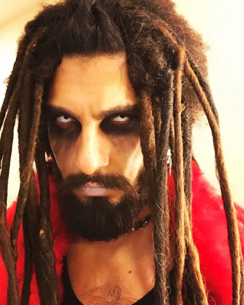 Ranveer showing his horror look with long Dreadlocks - Ranveer Singh Big Hairstyle
