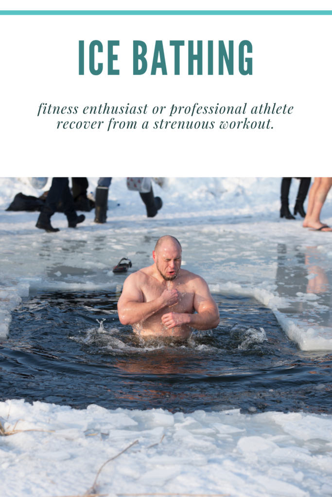 professional athlete - ice bathing