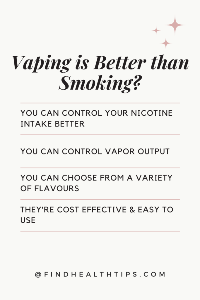 vaping is better than checking - top 5 reasons