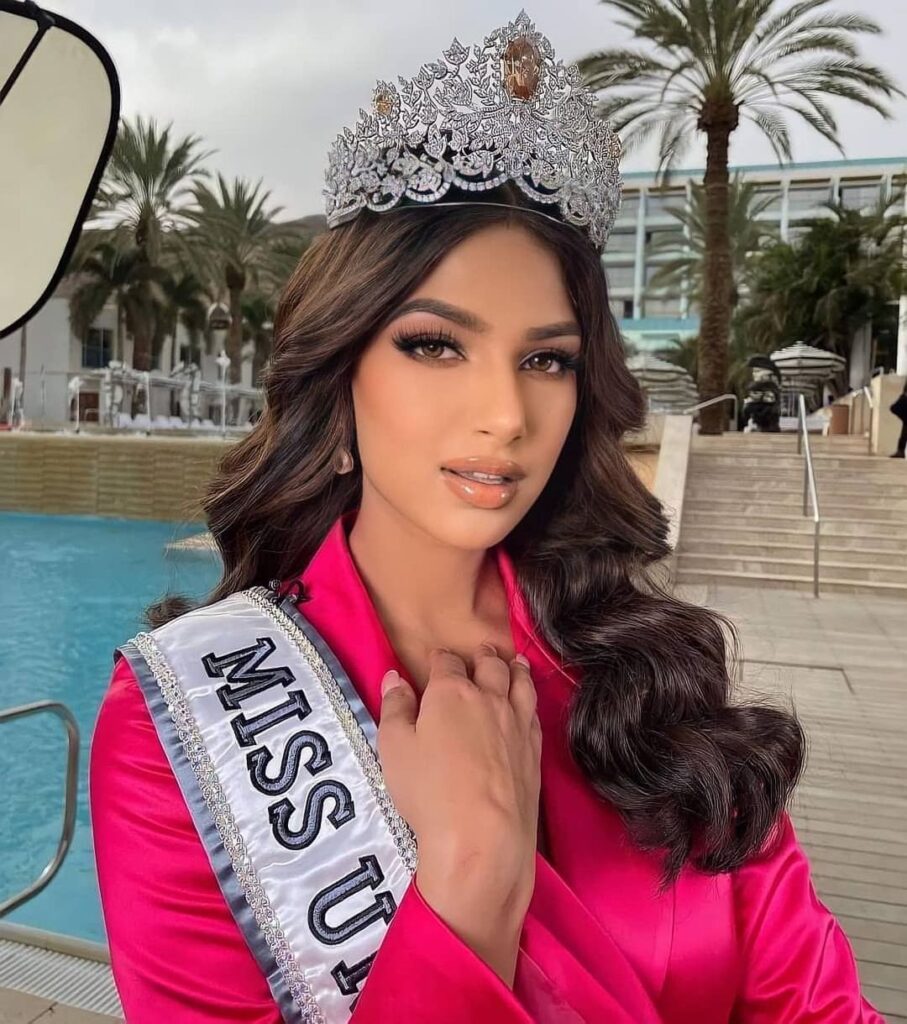 Harnaaz Sandhu wearing Miss Universe crown - who is miss universe 2021