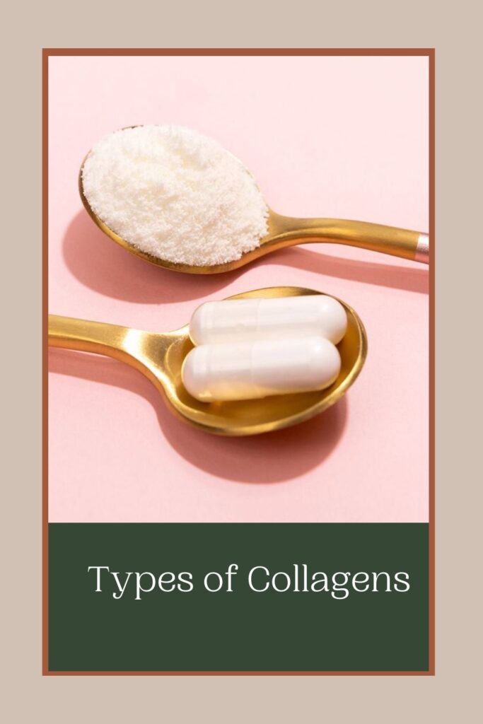 One spoon full of powder collagens and other one with tablets - Collagen and its benefits