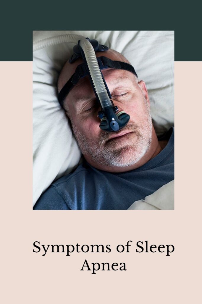 A man is sleeping with some instruments - Symptoms of Sleep Apnea