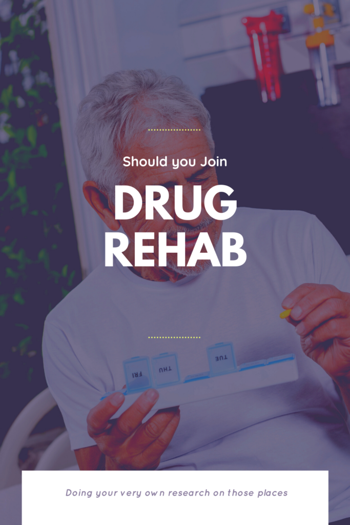 Should you join drug rehab centers - an old man is sitting in rehab and checking his progress 