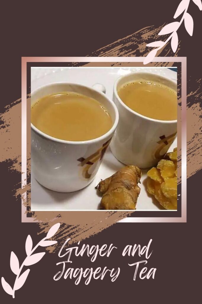 Ginger and Jaggery Tea served in a white cup - dry skin