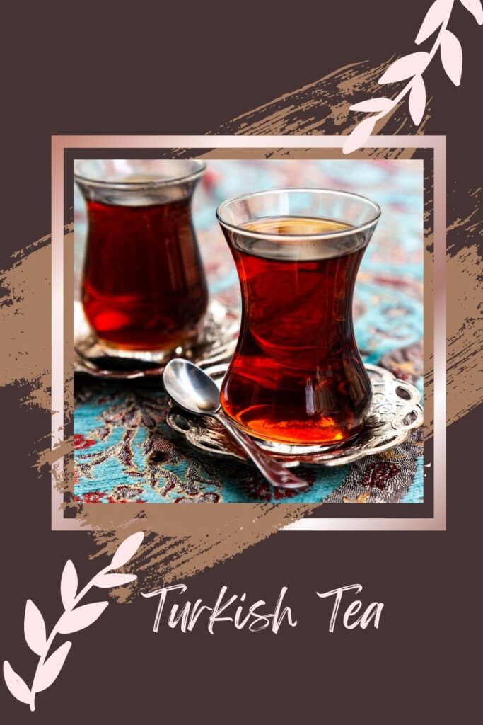 Turkish Tea served in small glasses - winter drinks non alcoholic