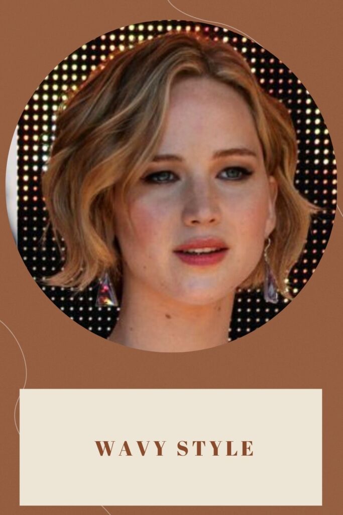 A pretty girl is showing her wavy hairstyle A pretty girl is showing her wavy hairstyle - haircuts for round faces 2022