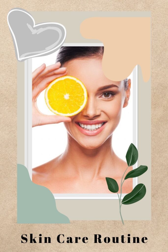 A smiling girl is showing lemon piece - vitamin C