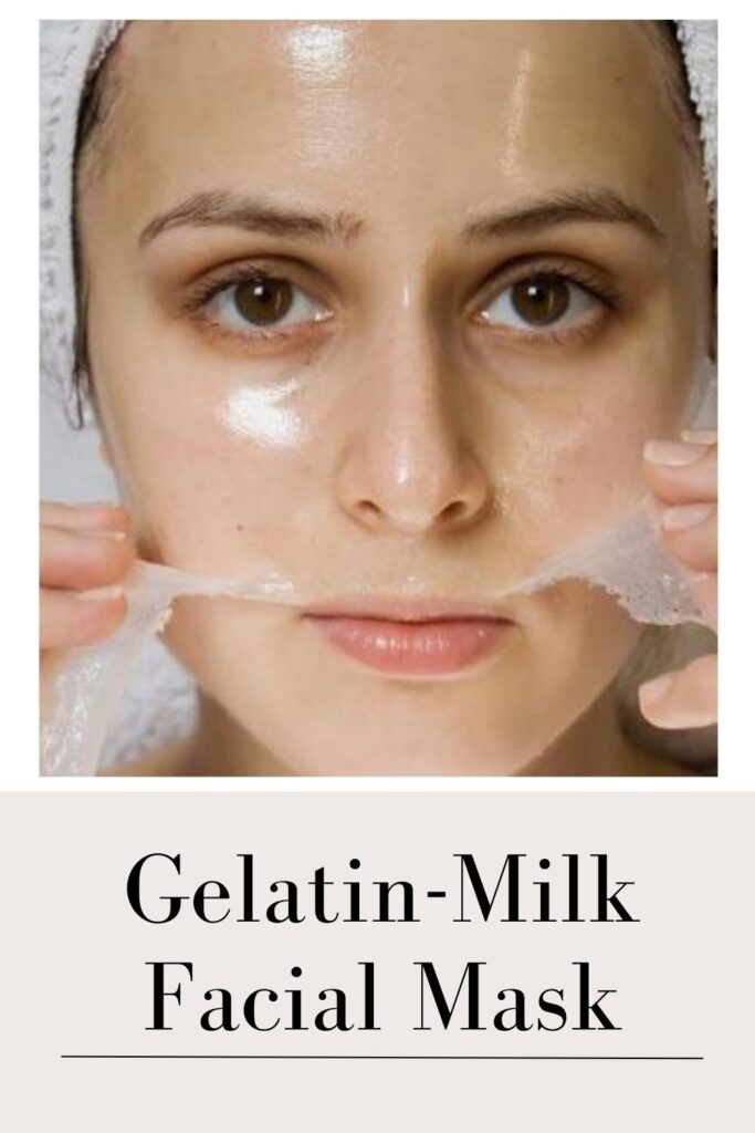 A women is peeling off Gelatin-Milk Facial Hair Removal Mask on her face - Remove Facial Hair