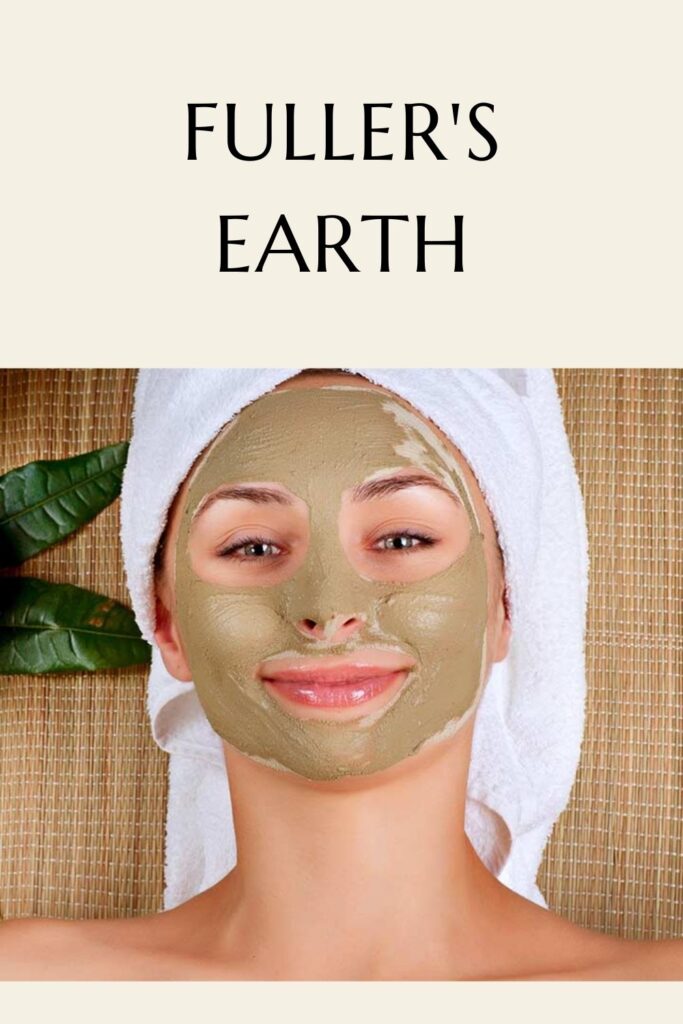 A smiling girl with fuller's earth face pack on her face pack - remove pimple tips