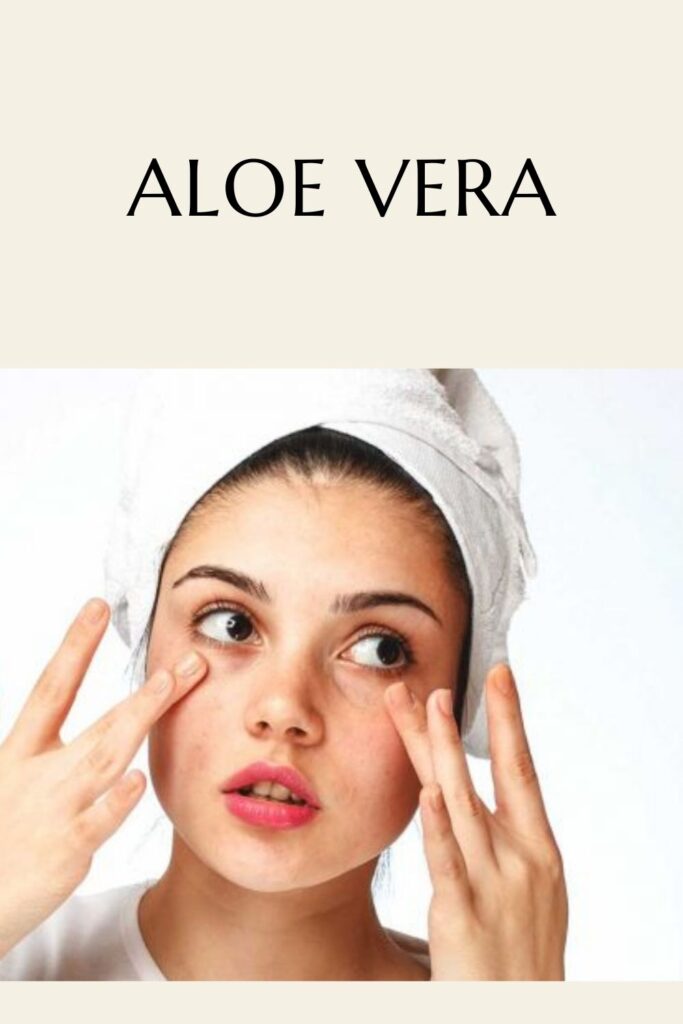 A girl is applying aloe vera gel on her face with her finger tips - remove pimples