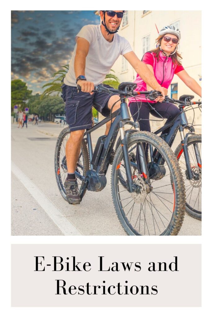 A couple is riding e-bikes -  Electric Bikes