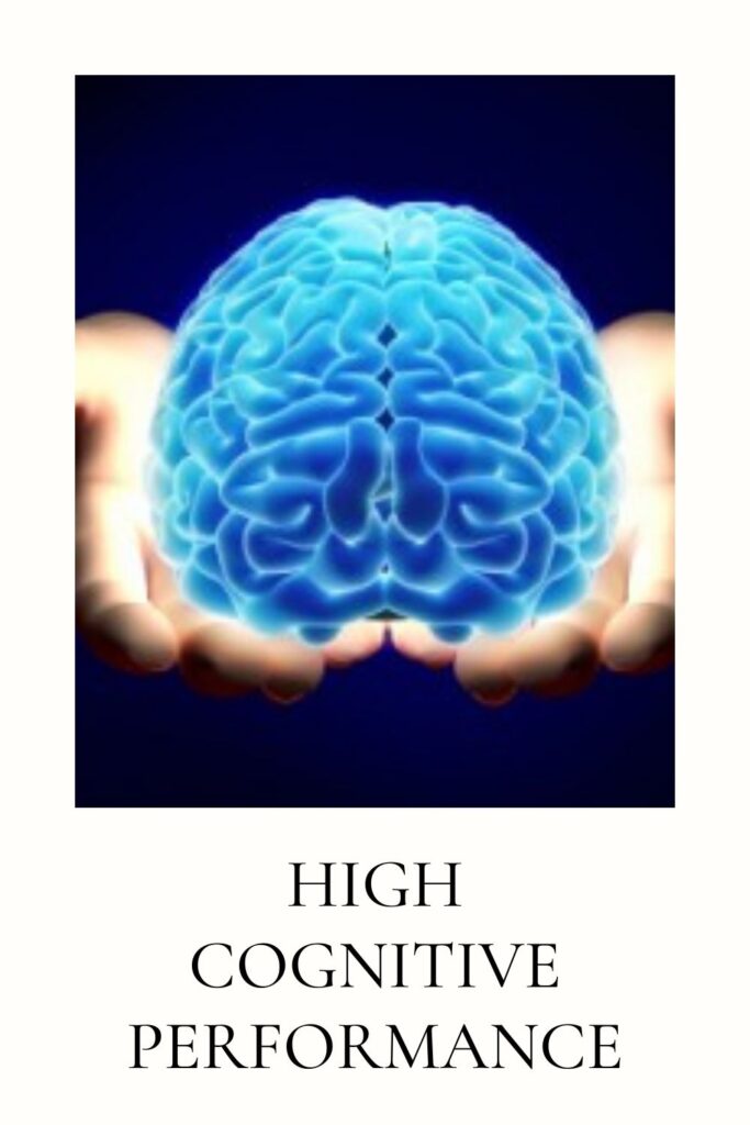 A human mind is shown in the image - benefits of high cognitive performance