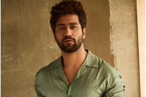 Vicky Kaushal in grey shirt posing for camera - actors hairstyles