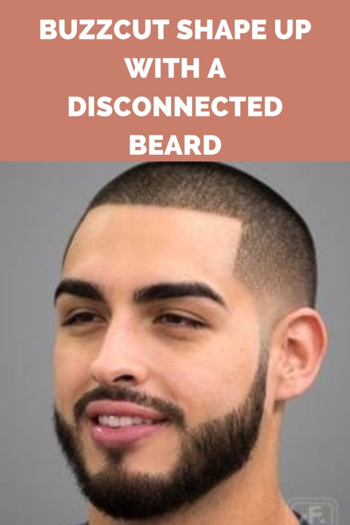 buzz cut shaped with connected beard haircut - Men Hairstyles 2022