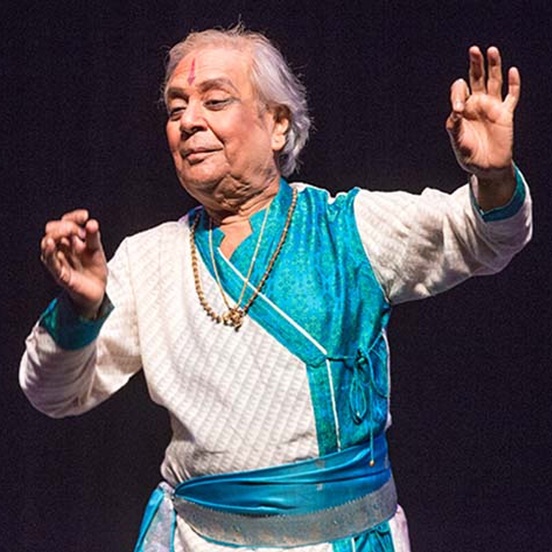  Pandit Birju Maharaj performing on a stage in his traditional outfit - Indian celebrities who died in 2022