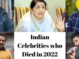 Indian Celebrities who died in 2022