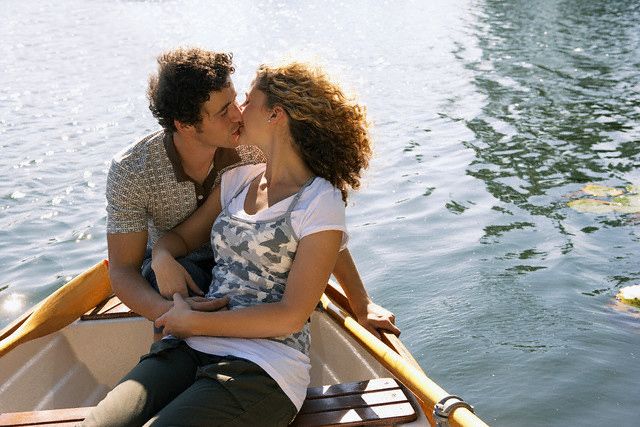 Couple kissing on the boat - places to make out