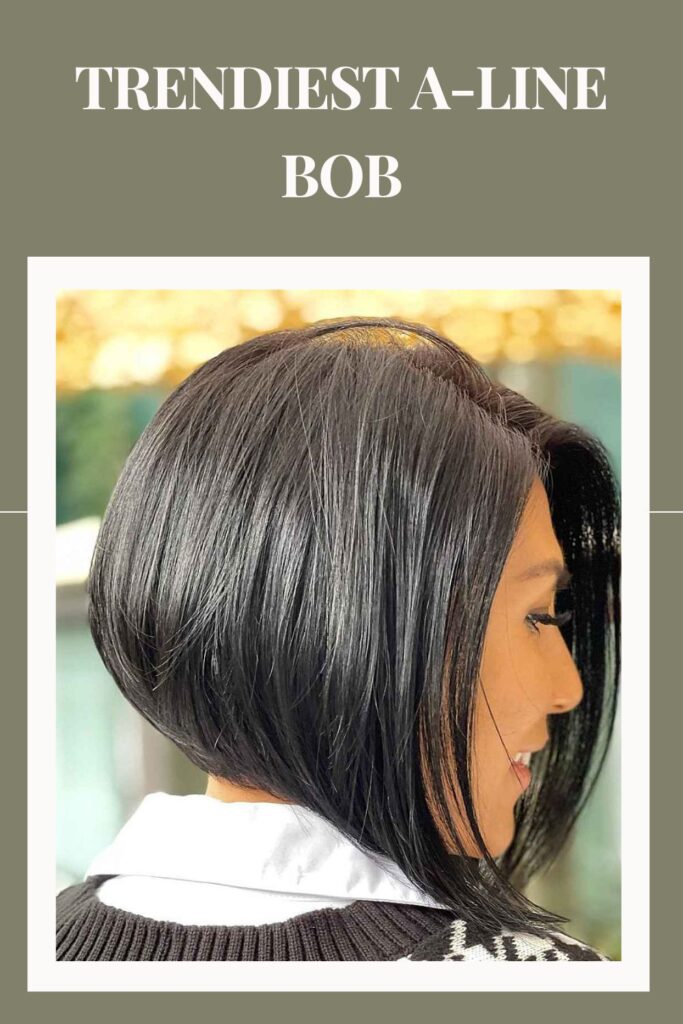 Kadınlar için A-Line Bob Saç Modelleri 3