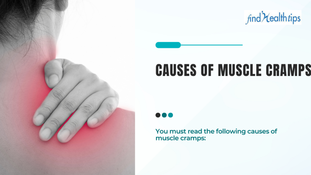 causes of Muscle Cramps - having image of person having pain in shoulder