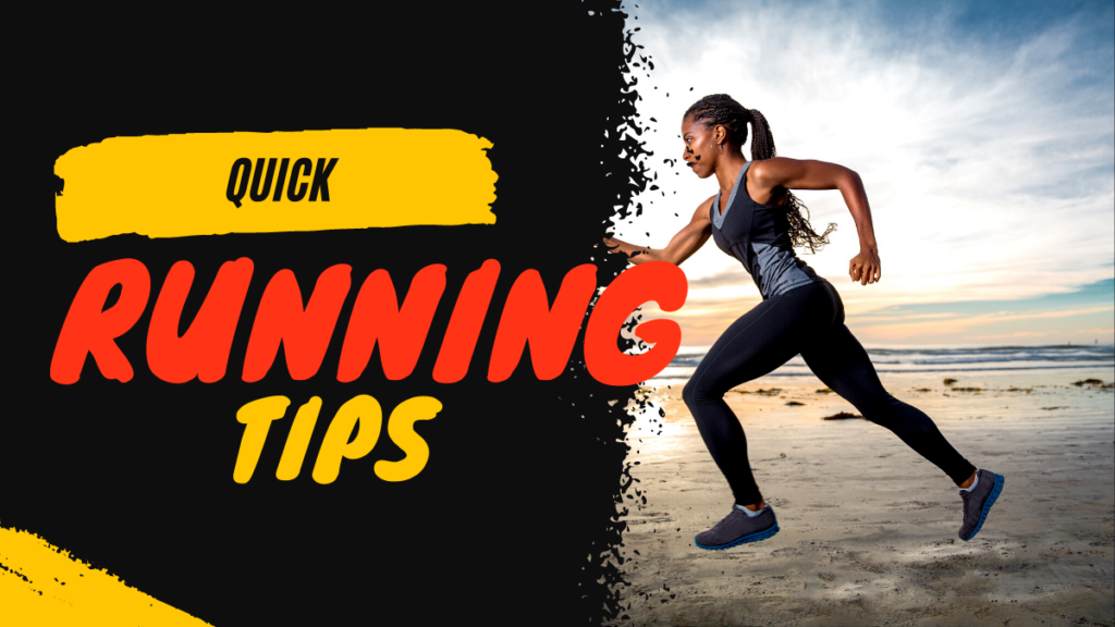 quick running tips - girl is running in her fitting clothes