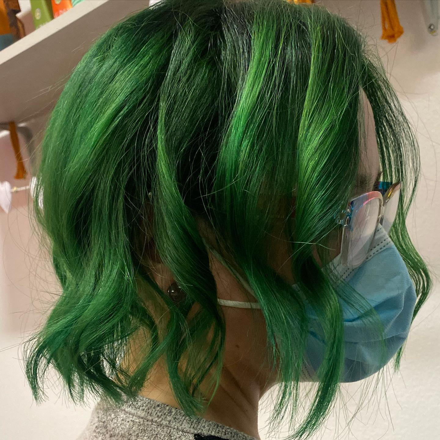 Autumn Green Ombre Wave Lace Front Synthetic Wig  Imstylewigs