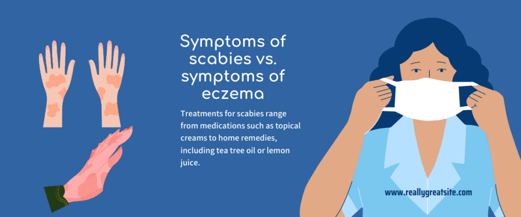 Symptoms of scabies vs. symptoms of eczema