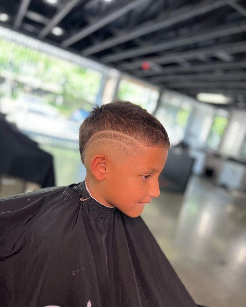 50+ Different Hairstyles for Boys in 2023 18 Double Sideline haircut for school boy