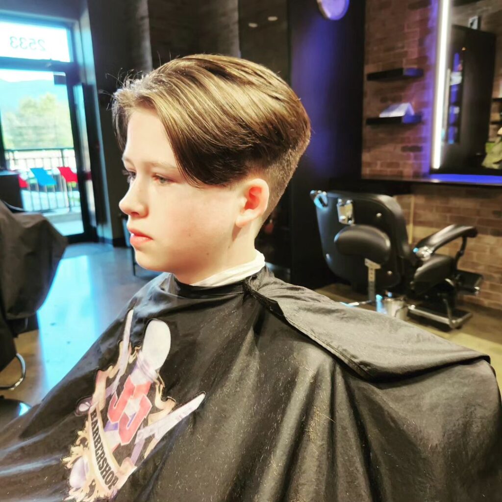 50+ Different Hairstyles for Boys in 2023 21 Side long haircut for school boy