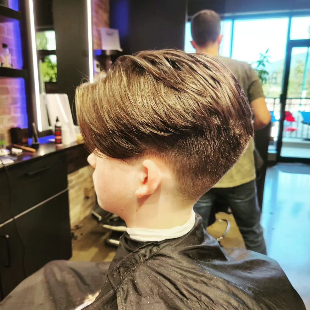 50+ Different Hairstyles for Boys in 2023 22 Side long haircut for school boy